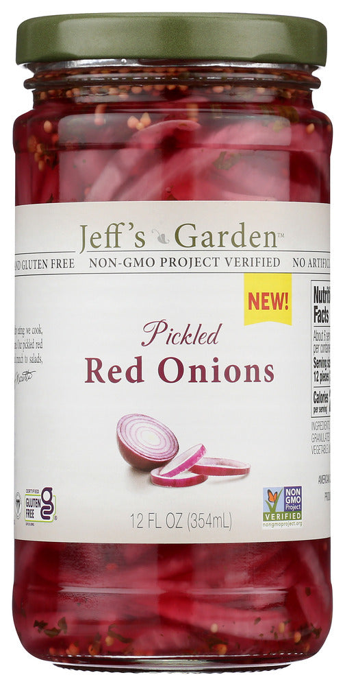 Jeffs Garden: Pickled Red Onions, 12 Fo