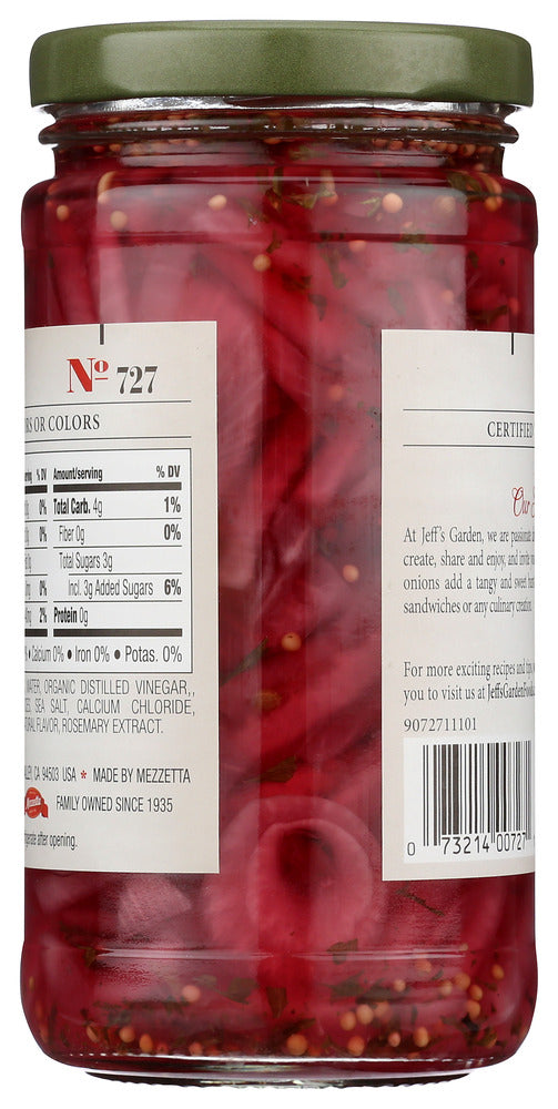 Jeffs Garden: Pickled Red Onions, 12 Fo