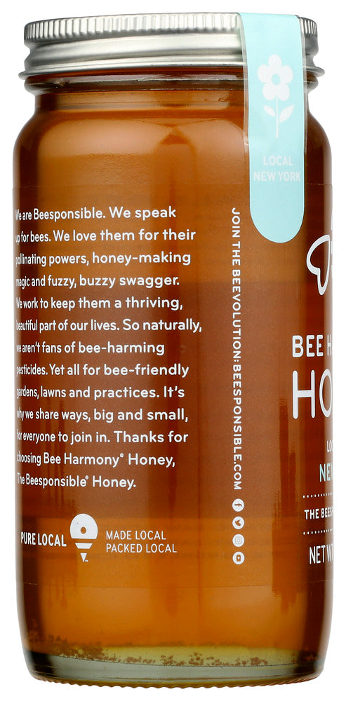 Bee Harmony: Honey New York Local Honey, 12 Oz