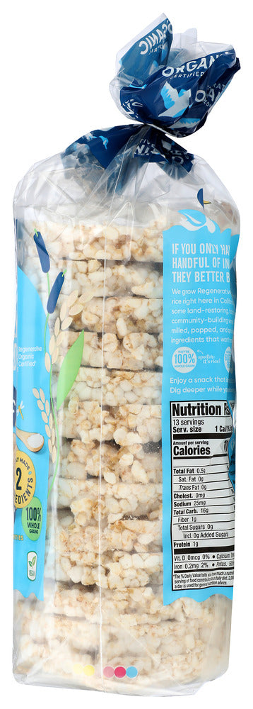 Lundberg: Organic Brown Rice Cakes Lightly Salted, 8.5 Oz