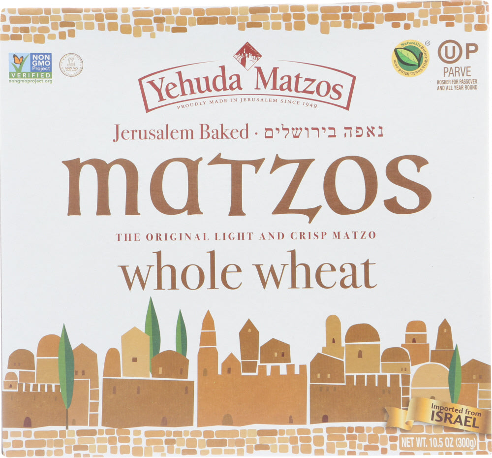 Yehuda: Whole Wheat Daily Matzo Thins, 10.5 Oz