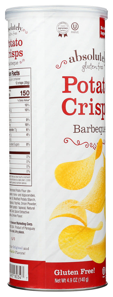 Absolutely Gluten Free: Barbecue Potato Crisps, 4.9 Oz