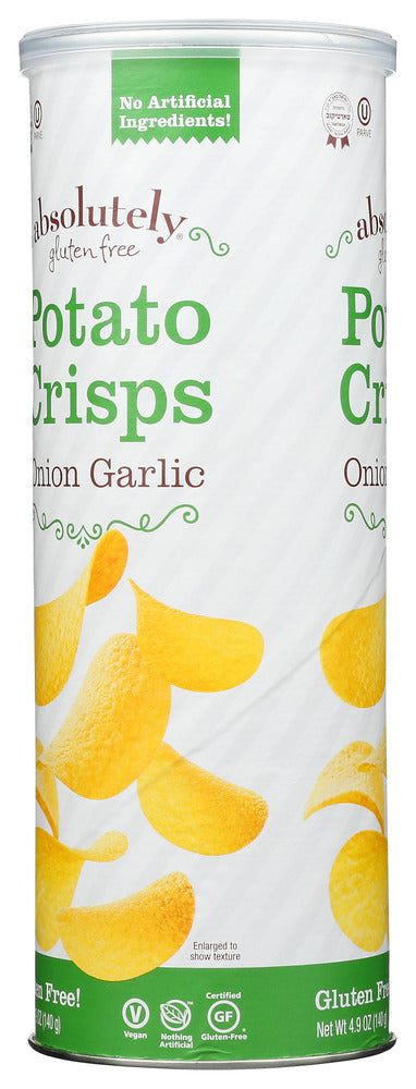 Absolutely Gluten Free: Onion Garlic Potato Crisps, 4.9 Oz