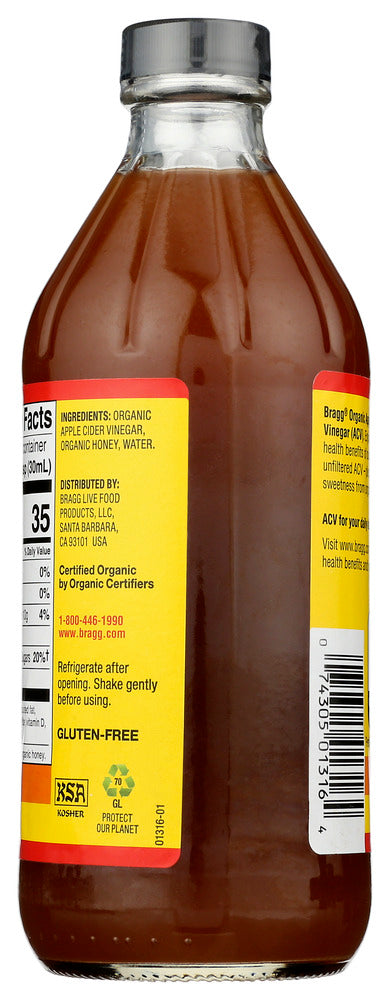 Bragg: Acv Blends Honey, 16 Oz