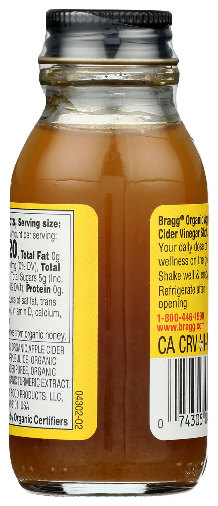 Bragg: Apple Cider Vinegar Ginger Turmeric, 2 Oz