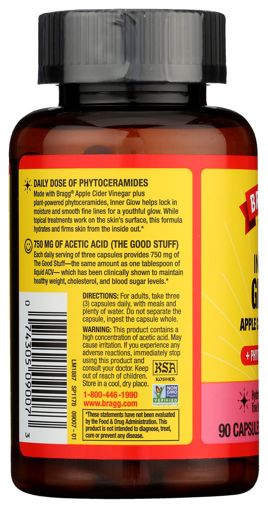 Bragg: Inner Glow Acv Supplement, 90 Cp