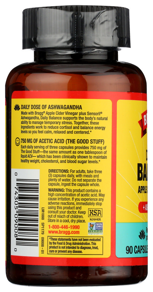 Bragg: Daily Balance Acv Supplement, 90 Cp