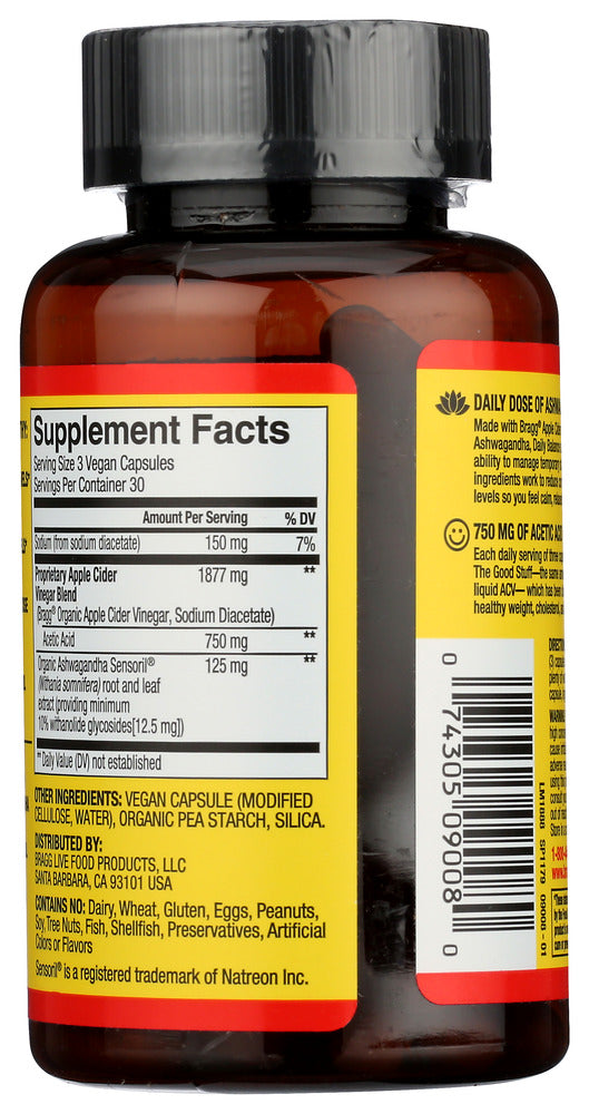 Bragg: Daily Balance Acv Supplement, 90 Cp