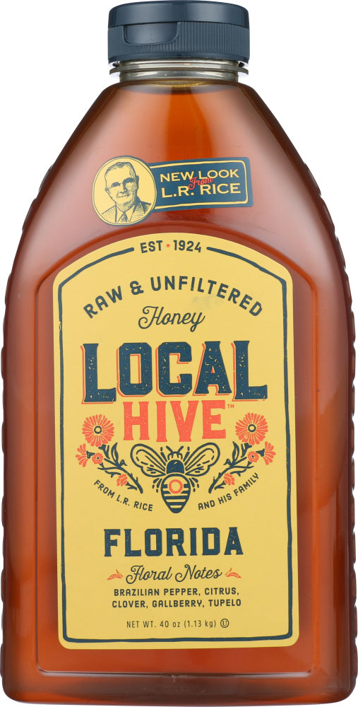 Local Hive: Florida Raw And Unfiltered Honey, 40 Oz