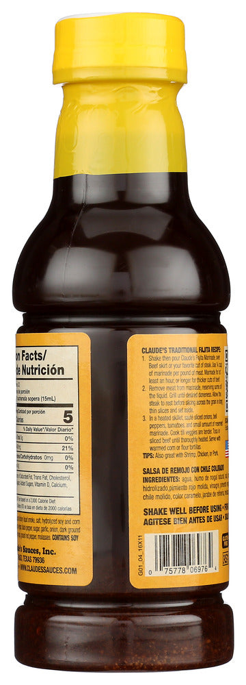 Claudes: Marinade Fajita, 16 Oz