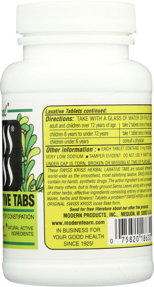 Swiss Kriss: Laxative Hrbl, 250 Tb