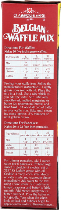 Classique Fare: Belgian Waffle Mix, 16 Oz