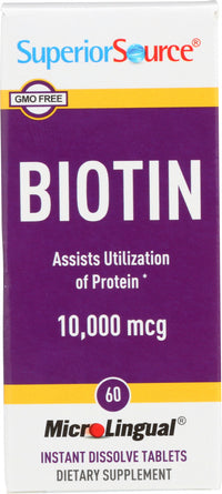 Superior Source: Biotin 10000 Mcg, 60 Tb