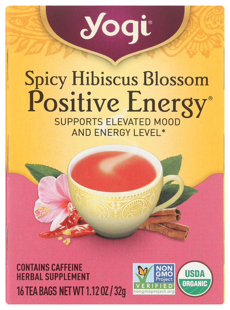 Yogi Teas: Spicy Hibiscus Tea Organic, 16 Bg