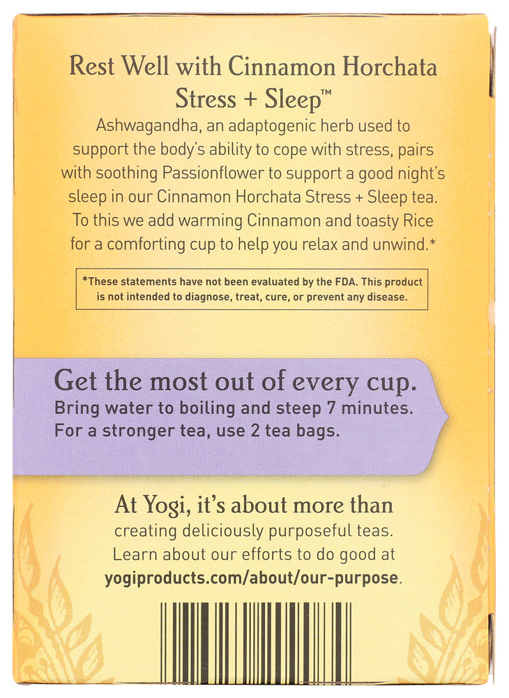 Yogi Teas : Tea Cinn Hor Strss Sleep, 16 Bg