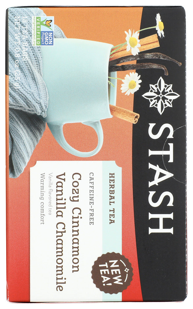 Stash Tea: Cozy Cinnamon Vanilla Chamomile Tea, 18 Bg