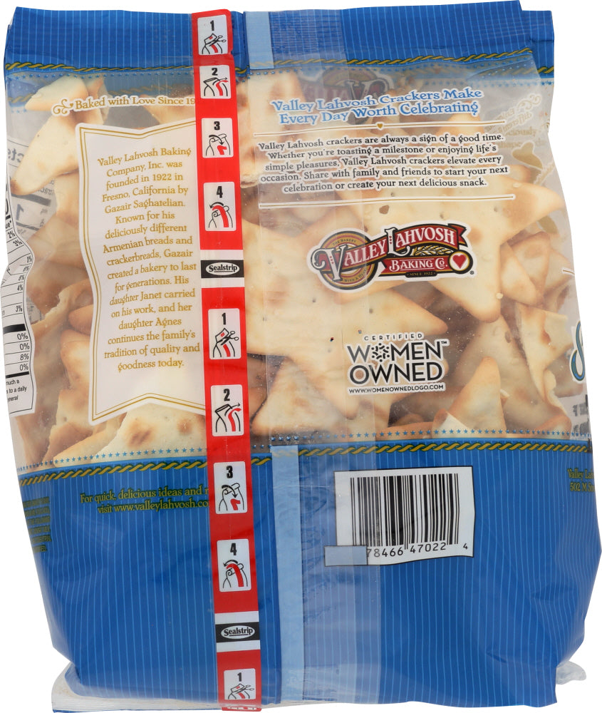 Valley Lahvosh: Stars Crackers Deli Bag, 8 Oz