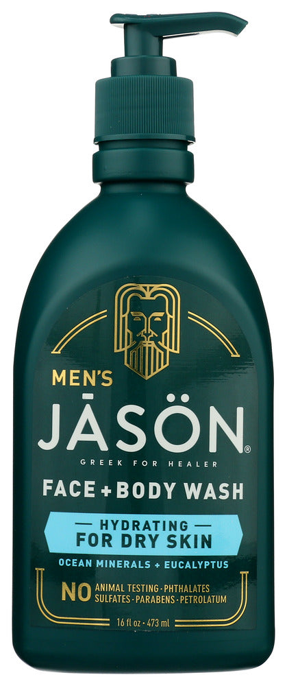 Jason: Wash Body Hydrate 2In1 Mens, 16 Oz