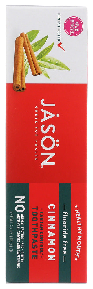 Jason: Toothpaste Cinnamon Fluoride, 6 Oz