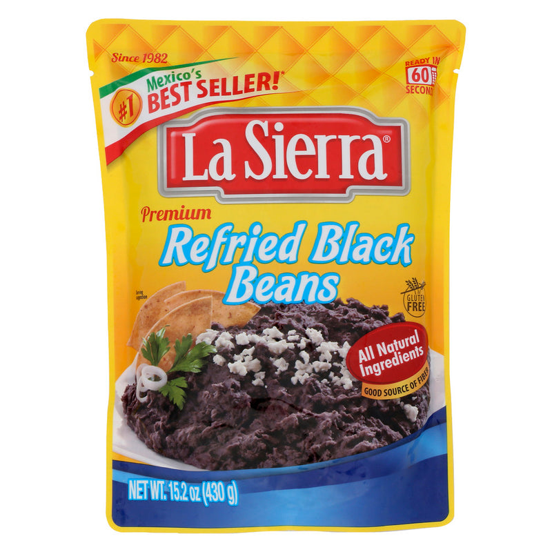 La Sierra: Beans Black Pouch, 15.2 Oz