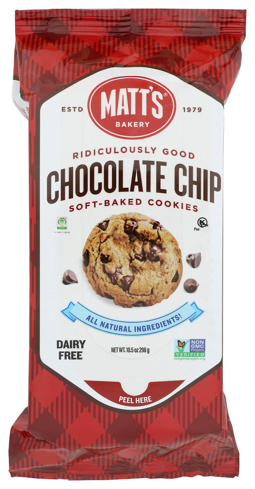 Matts Cookies: Chocolate Chip Cookies, 10.5 Oz