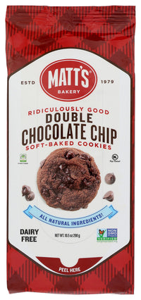 Matts Cookies: Double Chocolate Chip Cookies, 10.5 Oz