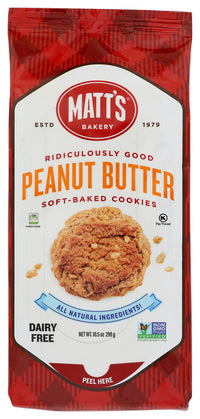 Matts Cookies: Peanut Butter Cookies, 10.5 Oz