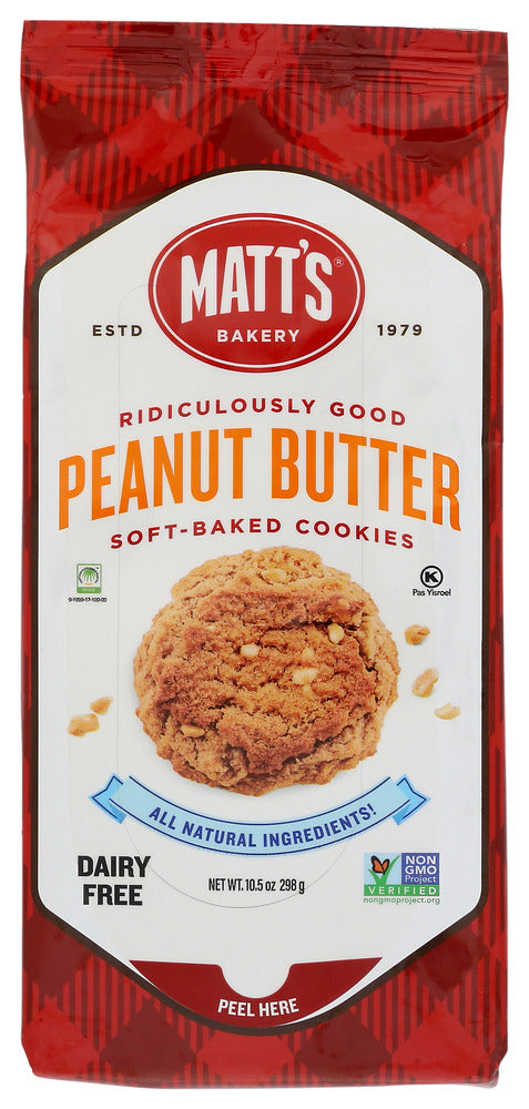 Matts Cookies: Peanut Butter Cookies, 10.5 Oz