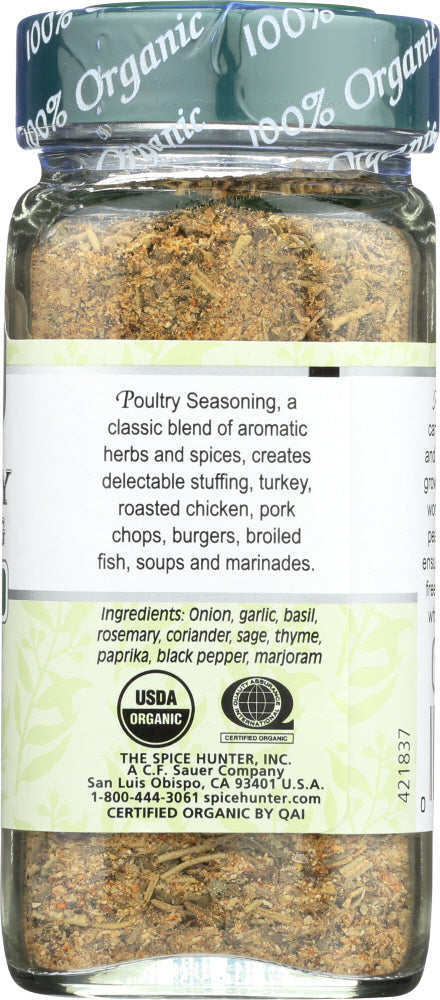 Spice Hunter: 100% Organic Salt Free Poultry Seasoning, 1.1 Oz