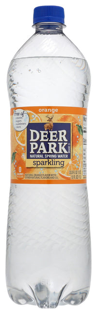 Deer Park: Orange Sparkling Water, 33.8 Fo