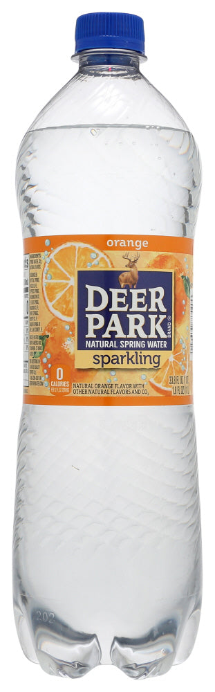 Deer Park: Orange Sparkling Water, 33.8 Fo