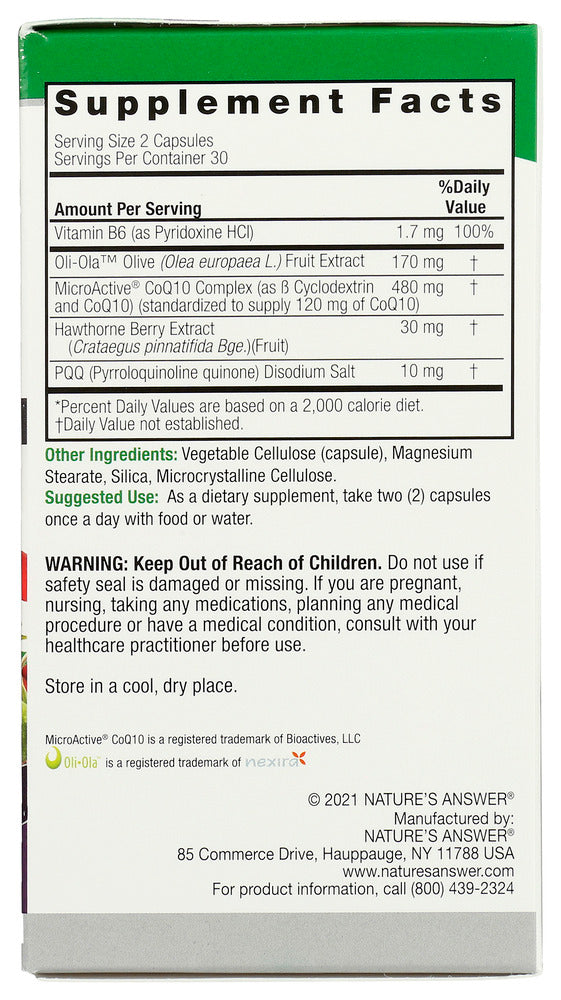 Nature's Answer: Cardiio Max, 60 Vc