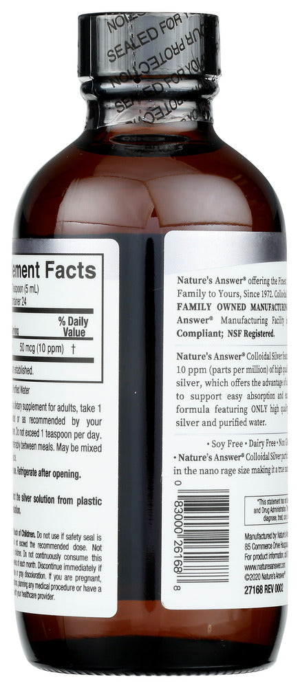 Natures Answer: Colloidal Silver 50Mcg, 4 Fo