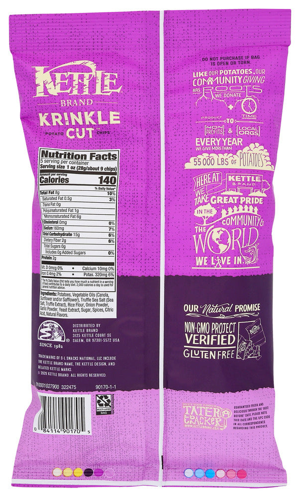 Kettle Foods: Krinkle Cut Truffle And Sea Salt, 5 Oz