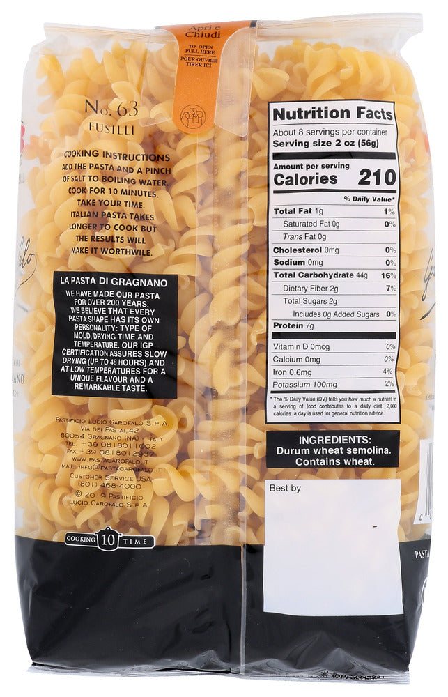 Garofalo: Fusilli Pasta, 16 Oz