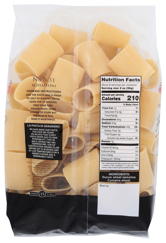 Garofalo: Schiaffoni Pasta, 1 Lb