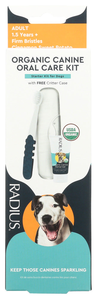 Radius: Organic Canine Dental Kit With Free Critter Case For Puppies, 1 Ea