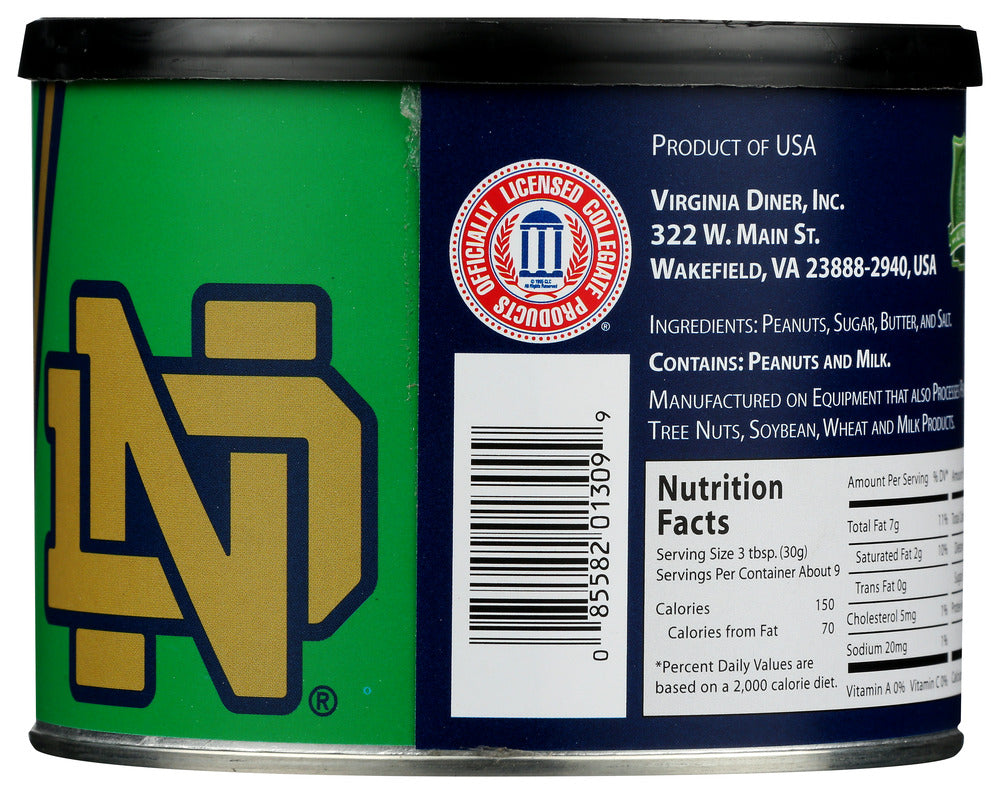 Virginia Peanut: University Of Notre Dame Butter Toffee Peanuts, 10 Oz