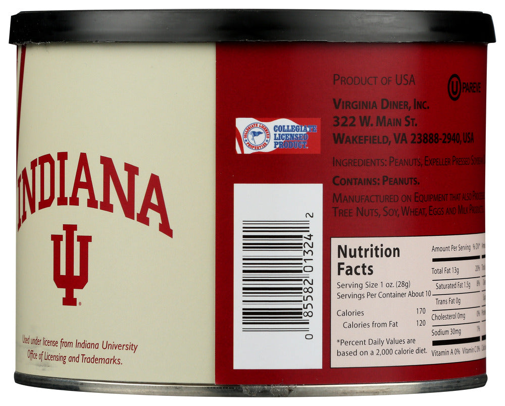 Virginia Peanut: Indiana University Gourmet Salted Peanuts, 10 Oz