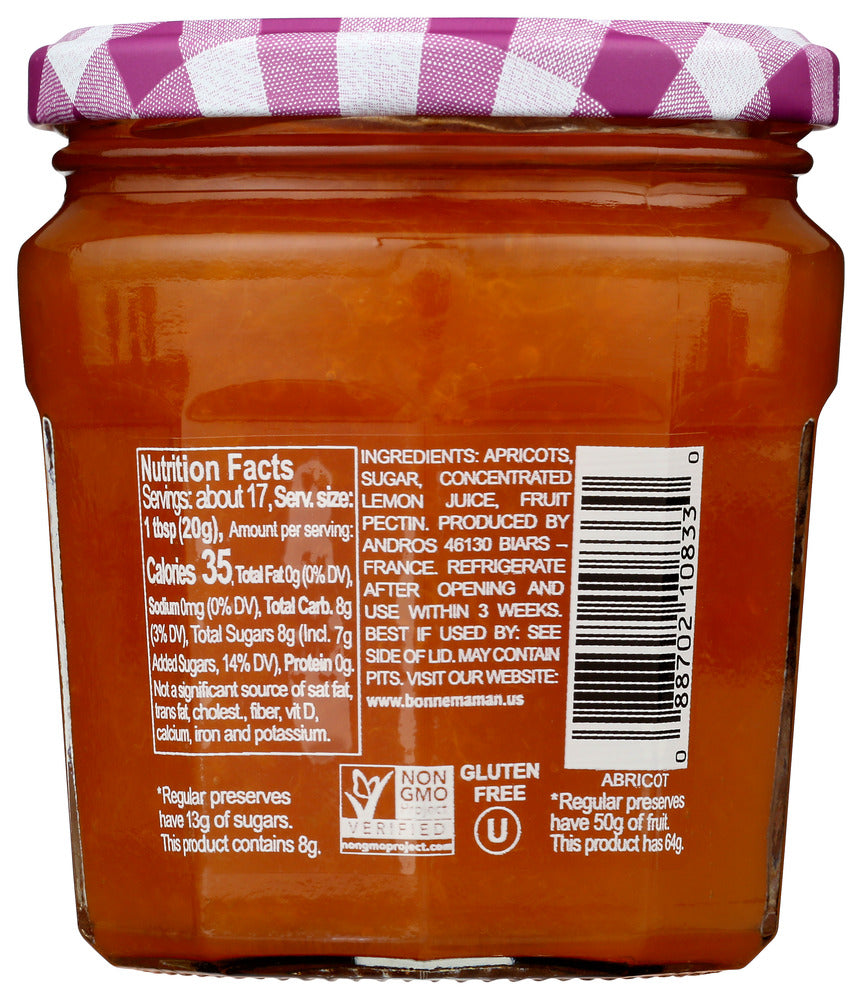 Bonne Maman: Fruit Spread Apricot, 11.8 Oz