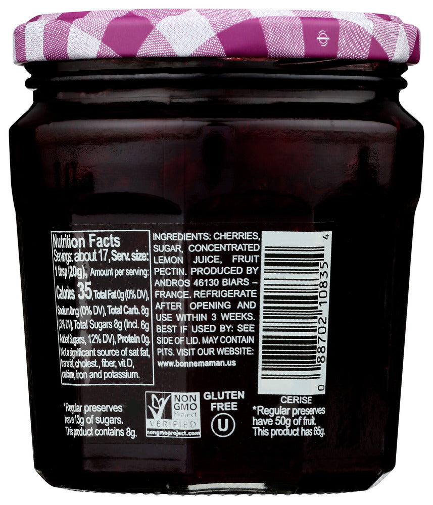 Bonne Maman: Fruit Spread Cherry, 11.8 Oz