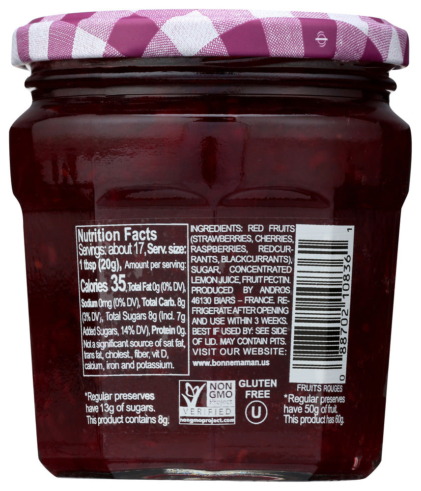 Bonne Maman: Fruit Spread Red, 11.8 Oz