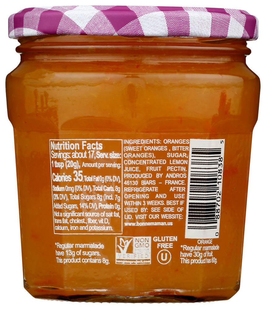 Bonne Maman: Fruit Spread Orange, 11.8 Oz