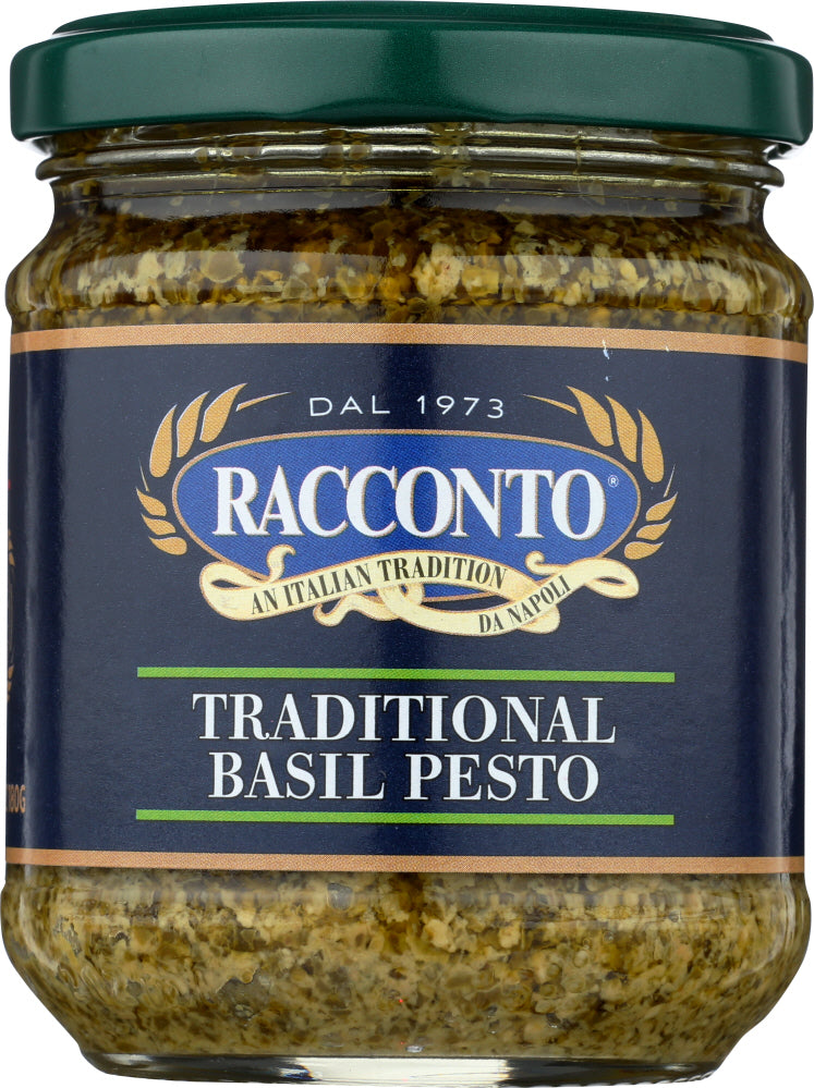 Racconto: Traditional Basil Pesto Sauce, 6.3 Oz