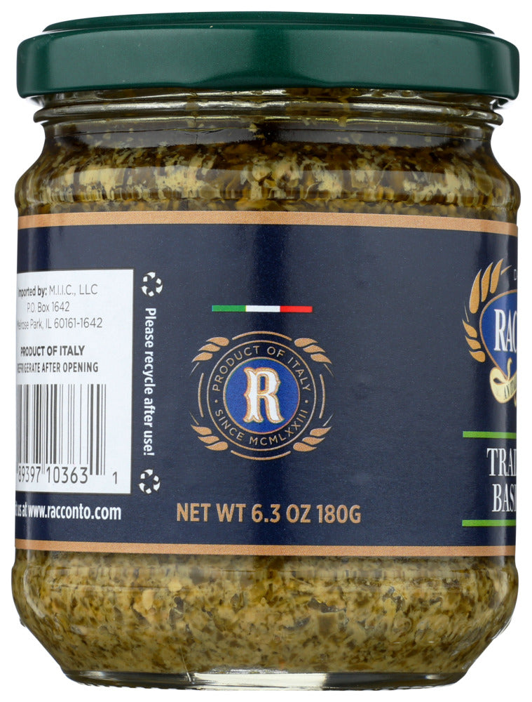 Racconto: Traditional Basil Pesto Sauce, 6.3 Oz