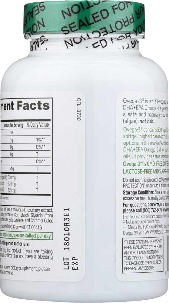 Ovega-3: Plant Based Omega-3, 60 Sg