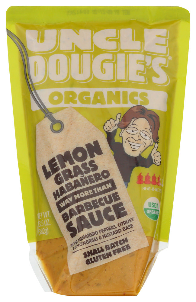 Uncle Dougie: Lemongrass Habanero Bbq Sauce, 13.5 Oz