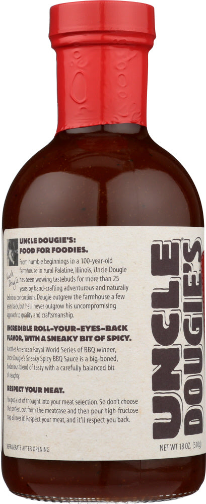 Uncle Dougie: Sneaky Spicy Barbecue Sauce, 18 Oz