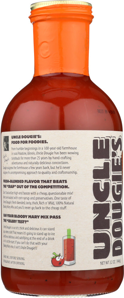 Uncle Dougie: Rich 'N' Mild Small Batch Bloody Mary Mix, 32 Fo