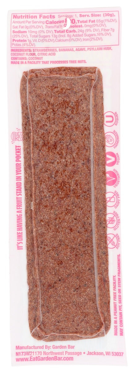 Garden Bar: Bar Fruit Strwbrry Bnn Snc, 1.1 Oz